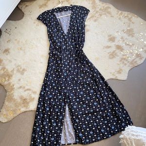 Floral J Crew Wrap Dress